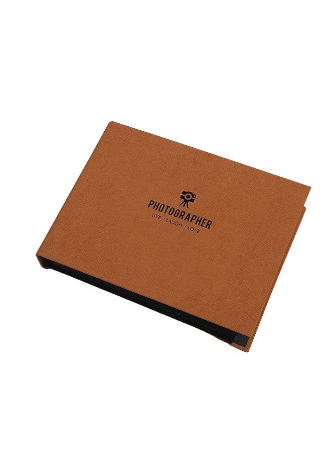 A5 Photo Album, DIY Self-Adhesive Scrapbook，Metal Coil Binding, Reusable Film for Polaroid, Postcards & Family Photos, Gift for Home Memory - Image 1